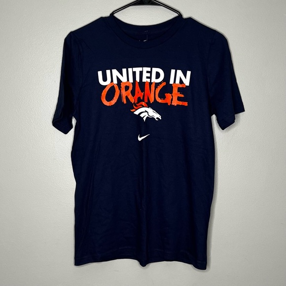 NFL Youth Navy and Orange Broncos T-Shirt - Picture 1 of 3